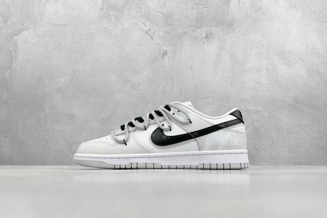 Yc纯原 Nike Sb Dunk Low 国风文竹 灰迷彩 解构抽绳鞋带 纯原大厂出品 极力推荐 原装头层材料 独家版型蒸餾加工 帶來的是更好的视觉和脚感体验