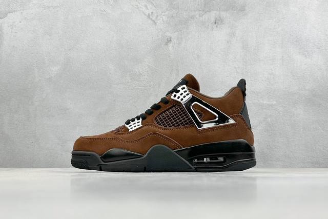 Tnt Air Jordan 4 Retro Frozen Moments 乔丹4代黑棕 原厂私磨 原厂纸板 原厂包装 完美走线 鞋舌弧度有型 致力打造精致 鞋