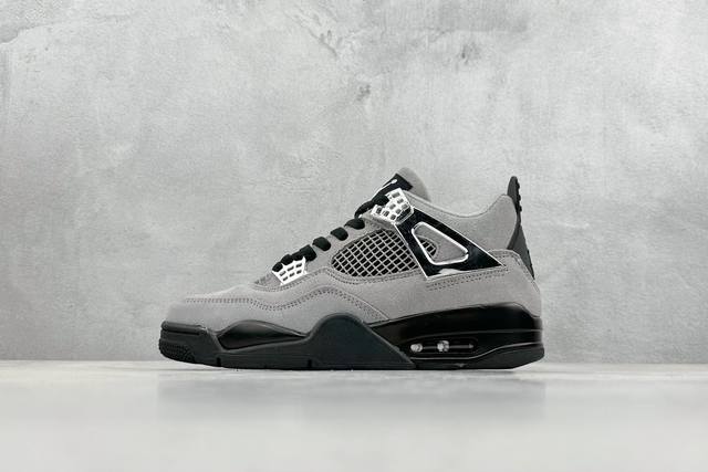 Tnt Air Jordan 4 Retro Frozen Moments 乔丹4代黑银 原厂私磨 原厂纸板 原厂包装 完美走线 鞋舌弧度有型 致力打造精致 鞋