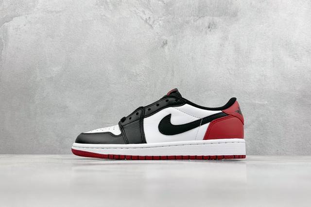 福利特价 纯原 Air Jordan 1 Low 原装批次 全鞋采用原装头层皮 用料扎实 精雕细琢 鞋型极致还原 飞翼3D打印改良 深度立体 四线中底拉帮皮料选