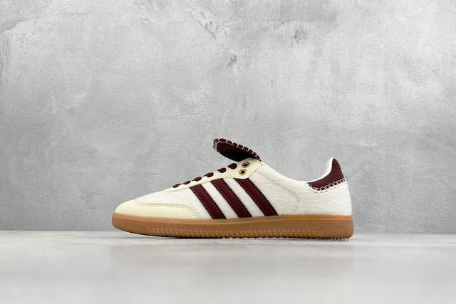 Pf版 Adidas Originals Street Samba Savannah 桑巴舞街头系列德训运动板鞋 采用固色翻毛皮组合牛剖革鞋面材质 外置正确3层