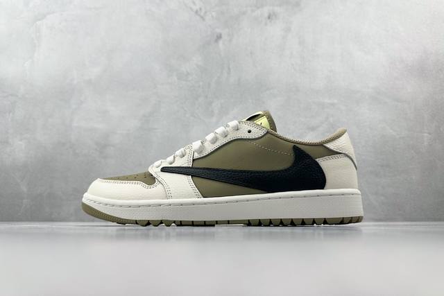 Dt 顶级原版 Travis Scott X Jordan Air Jordan 1 Low Golf 棕白 货号 Fz3124 200 尺码 35.5 36