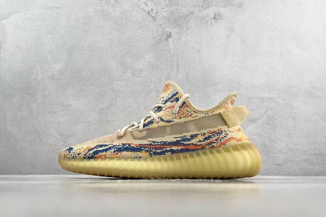 R+版 超强性价比 Adidas Originals Yeezy Boost 350 V2 暴龙兽 Mxoat 黄色 货号 Gw3773 尺码 36 36.5