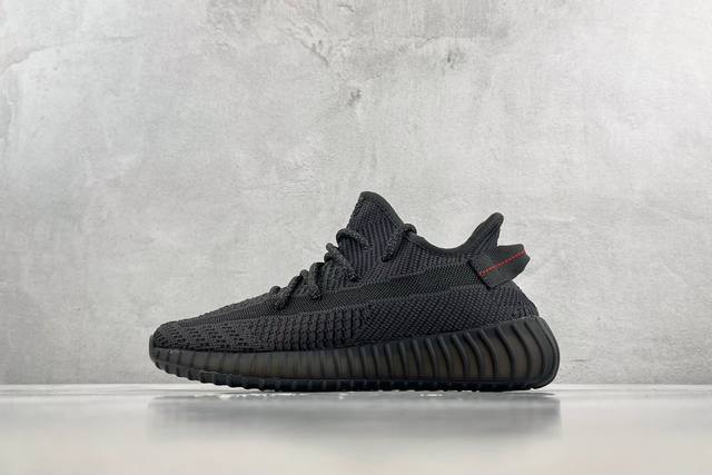 R+版 超强性价比 Adidas Originals Yeezy Boost 350 V2 黑天使 Black 货号 Fu9006 尺码 36 36.5 37