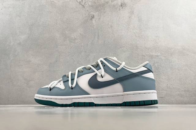 Yc 纯原特价 定制球鞋 Nike Dunk Low Gs 波子汽水 灰白蓝 货号 Fd9911-101 尺码 35.5 36 36.5 37.5 38 38.