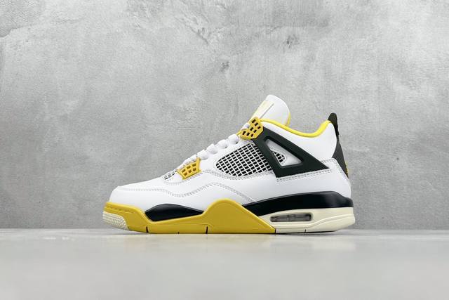 性价比 Air Jordan 4 Retro Vivid Sulfur Aj4 乔4白黄 雷公 货号 Aq9129-101 Size 36 36.5 37.5