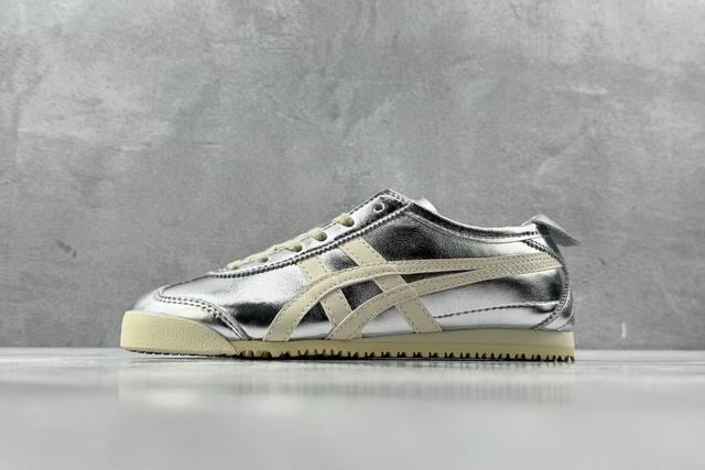 Sc版 渠道特供 二层跑量 Onitsuka Tiger鬼塚虎 Mexico 66 银白金色 货号 1183B566-020 尺码 36 37 37.5 38