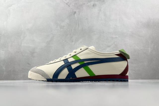 Sc版 渠道特供 二层跑量 Onitsuka Tiger鬼冢虎 Mexico 66 白蓝绿 货号 1183A201-115 尺码 36 37 37.5 38 3