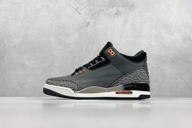 Tnt Air Jordan 3 Retro Fear 恐惧灰黑配色 原楦原纸板开发 确保原汁原味 原厂皮料质感色泽绝无偏差 全新底模 清洁度及喷漆效果完美 缜