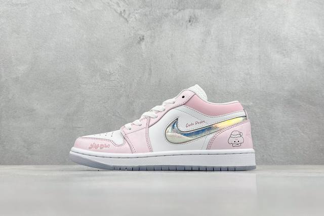 K版 Air Jordan 1 Retro Low 蜜莓圣兔 冰雪圣诞 玖柒 梦幻 白粉 官方同步新色 原装级产物 拒绝公底 立体鞋型 细节完美 高清洁度 购置