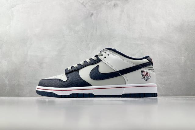 St 全新免修版 Nba X Nike Dunk Low Emb Brooklyn Nets 布鲁克林篮网 Nba 75周年 灰白蓝 货号 Dd3363 001