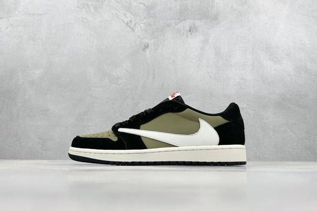 Fragment X Travis Scott X Air Jordan 1 Low 三方联名倒钩 性价比原盒出货 全新的三方联名低帮倒钩鞋面延续了黑脚趾设计