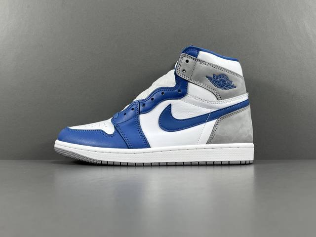 渠道优势 支持代发 东莞产 顶级aj1 蓝白 Jordan Air Jordan 1 High Og True Blue 减震 潮流复古 防滑 耐磨高帮复古篮球