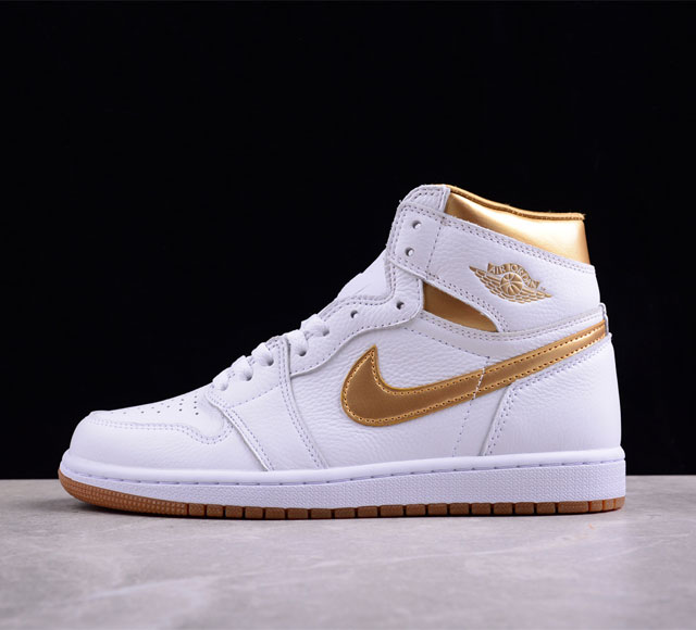 Air Jordan 1 High Og Metallic Gold Aj1 乔1奢华白金 高帮篮球鞋 Fd2596-107 #新配色颜色上采用经典的白金色构造