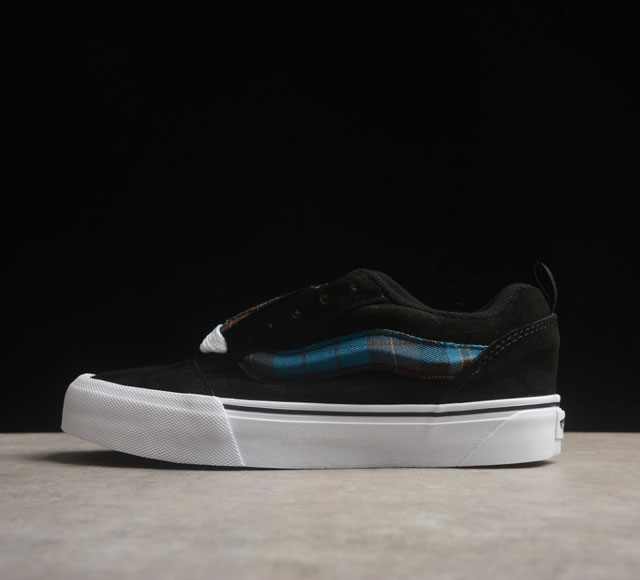 Vans Classics Knu Skool 范斯官方 苏格兰条纹拼接 面包鞋 Vn0006Ycbxg Vans联名超火的土豆鞋 复古经典 鞋头放大 包边上移