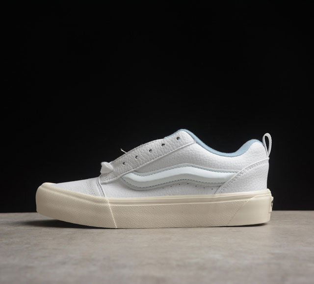 Vans Classics Knu Skool 范斯官方 皮面低帮面包鞋 Vn0009Qcdsb Vans超火的土豆鞋 复古经典 鞋头放大 包边上移加厚 鞋舌加