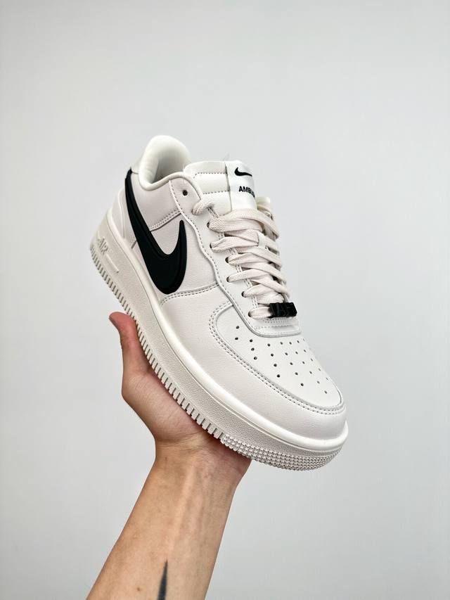 超神版 纯原级 终端放货 1 Ambush X Air Force 1 Low S 埋伏系列 空军联名合作款“皮革白黑大钩” #专注外贸渠道 全掌内置蜂窝气垫