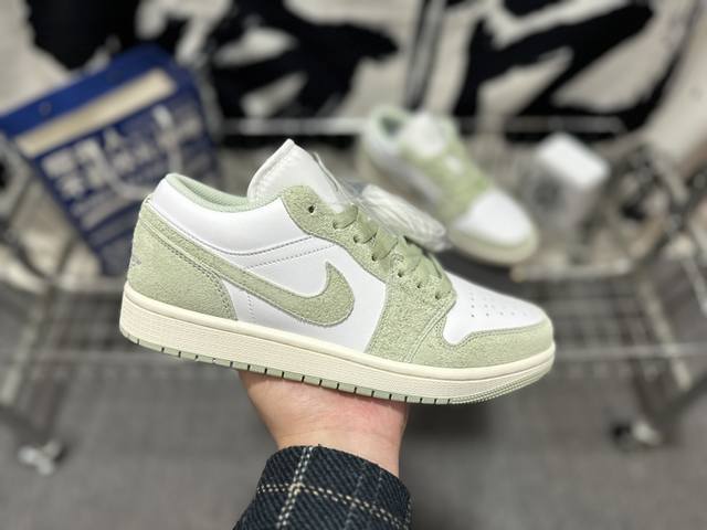 X版 Jordan Air Jordan 1 Low白绿 货号：Fn5214-131 尺码：36 36.5 37 38 38.5 39 40 40.5 41 4