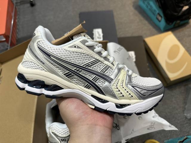 Asics Gel-Kayano 14 公司级版本 亚瑟士运动休闲透气专业跑鞋 采用工程弹性双层再生针织密度鞋面材质 后跟3D可视gel缓震乳胶物料 升级ff