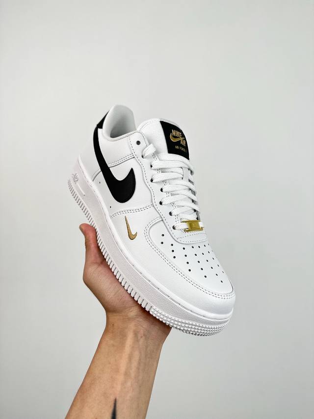 超神版 纯原级 终端放货 Nike Air Force 1 ‘07 Essential 白黑 迷你钩 原楦头原纸板 打造纯正空军 专注外贸渠道 全掌内置蜂窝气垫