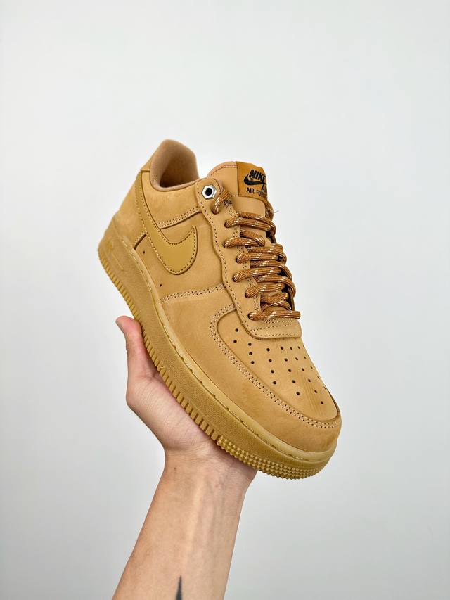 超神版 纯原级 终端放货 Nike Air Force 1 Low 07 Lv8 ”Wheat Flax“ 空军一号低帮 小麦色 同步官方2022全新版本 全新