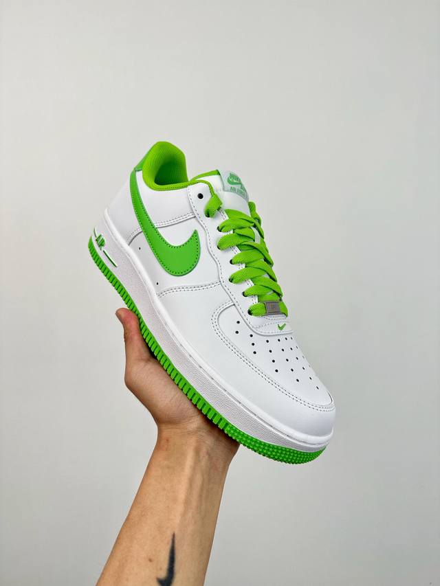 超神版 纯原级 终端放货 Nike Air Force 1 Low 白墨绿 空军一号低帮运动休闲板鞋 官方同步 原装级别 原楦头原纸板 打造纯正空军版型#专注外