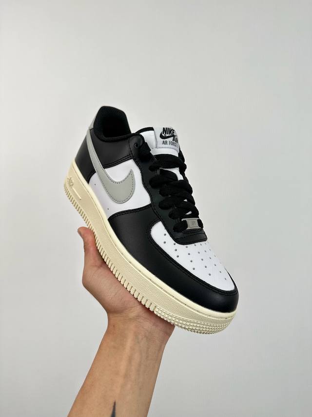 超神版 纯原级 终端放货 速 Nike Air Force 1 Low 黑白灰 原楦头原纸板 打造纯正空军版型 专注外贸渠道 全掌内置蜂窝气垫 原盒配件 原厂中