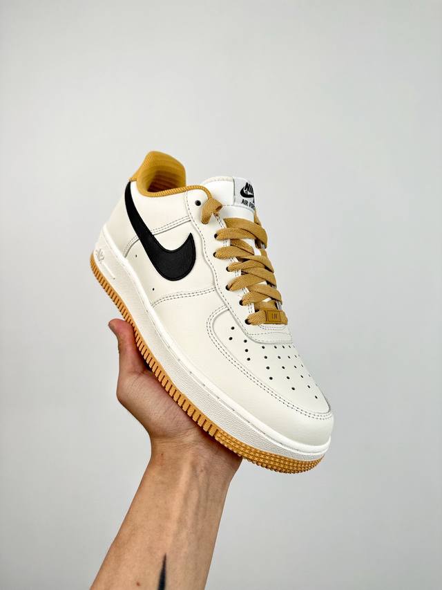 超神版 纯原级 终端放货 Nike Air Force 1 Low 白黑黄 空军一号低帮运动休闲板鞋 官方同步 原装级别 原楦头原纸板 打造纯正空军版型#专注外