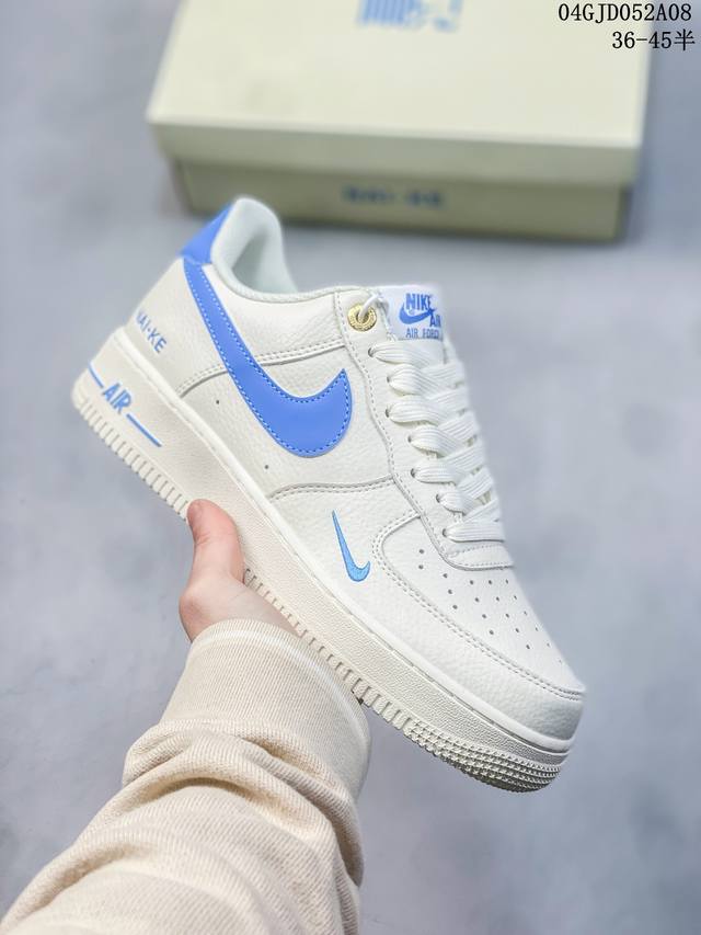 公司级带半码 耐克nike Air Force 1 Low 空军一号低帮休闲板鞋 打造纯正空军版型#专注外贸渠道 全掌内置蜂窝气垫 #原盒配件 原厂中底钢印、拉