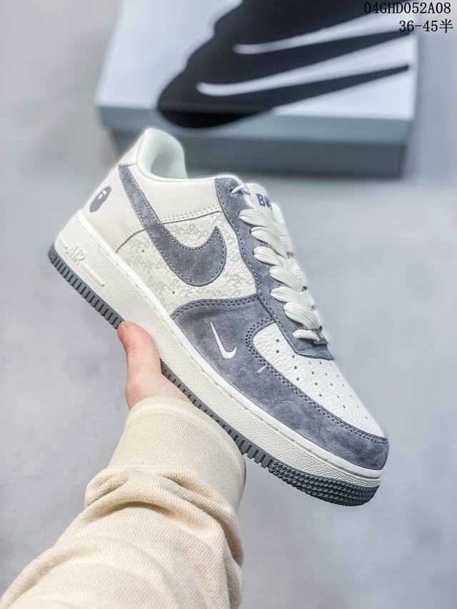 公司级带半码 耐克nike Air Force 1 Low 空军一号低帮休闲板鞋 打造纯正空军版型#专注外贸渠道 全掌内置蜂窝气垫 #原盒配件 原厂中底钢印、拉