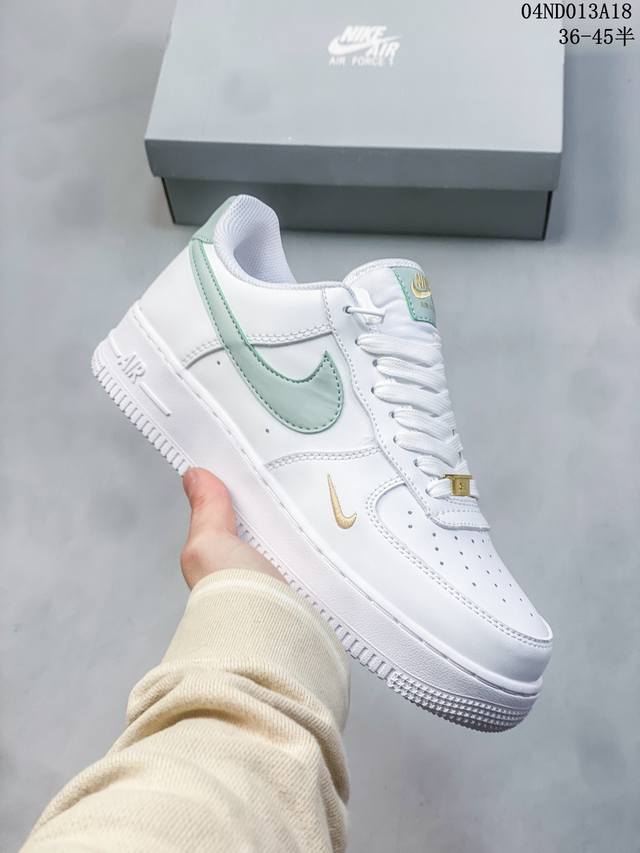 公司级带半码 耐克nike Air Force 1 Low 空军一号低帮休闲板鞋 打造纯正空军版型#专注外贸渠道 全掌内置蜂窝气垫 #原盒配件 原厂中底钢印、拉