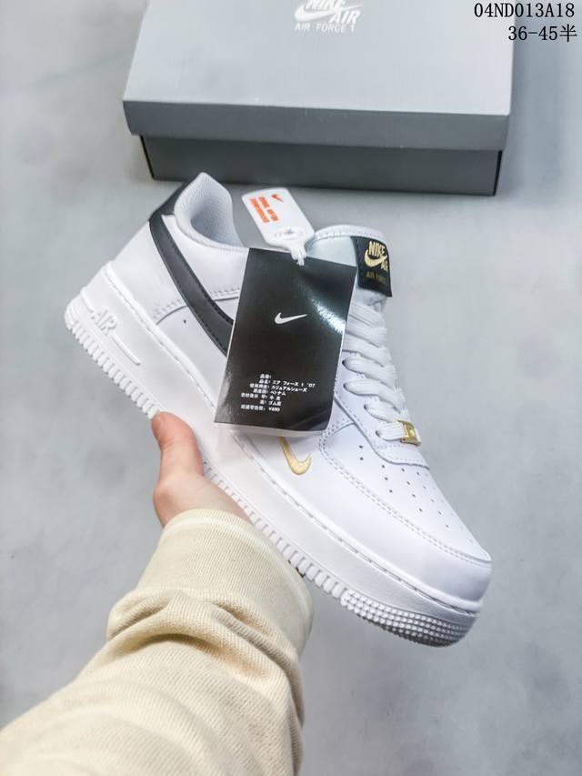 公司级带半码 耐克nike Air Force 1 Low 空军一号低帮休闲板鞋 打造纯正空军版型#专注外贸渠道 全掌内置蜂窝气垫 #原盒配件 原厂中底钢印、拉