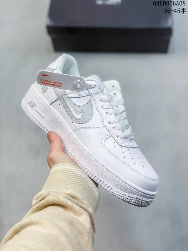 福利特价带半码 耐克nike Air Force 1 Low 空军一号低帮休闲板鞋 打造纯正空军版型#专注外贸渠道 全掌内置蜂窝气垫 #原盒配件 原厂中底钢印、