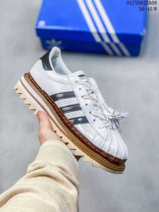 公司级真标带半码！ 阿迪达斯 Clot X Adidas Originals Superstar 陈冠希全新设计 鞋身整体以adidas经典的 Supersta