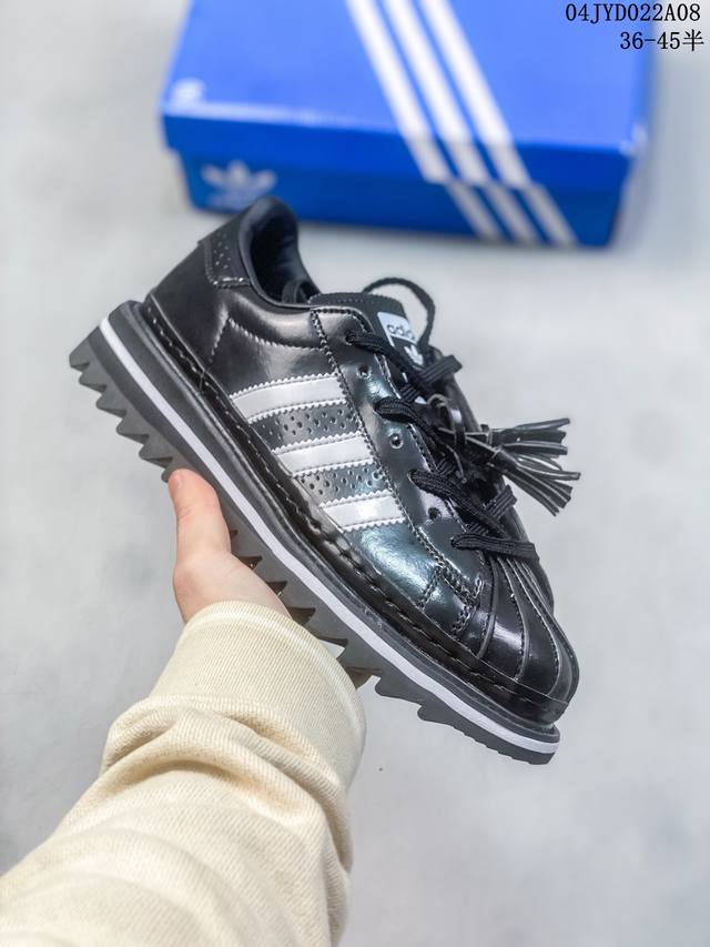 公司级真标带半码！ 阿迪达斯 Clot X Adidas Originals Superstar 陈冠希全新设计 鞋身整体以adidas经典的 Supersta