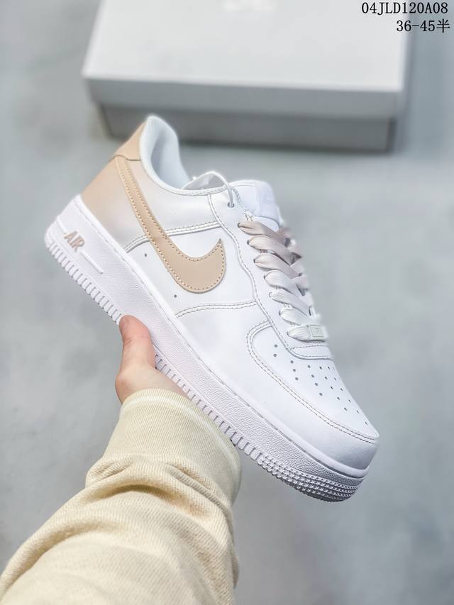 公司级带半码 耐克nike Air Force 1 Low 空军一号低帮休闲板鞋 打造纯正空军版型#专注外贸渠道 全掌内置蜂窝气垫 #原盒配件 原厂中底钢印、拉