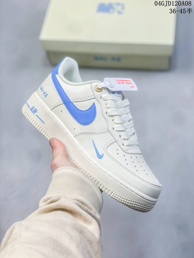 公司级带半码 耐克nike Air Force 1 Low 空军一号低帮休闲板鞋 打造纯正空军版型#专注外贸渠道 全掌内置蜂窝气垫 #原盒配件 原厂中底钢印、拉