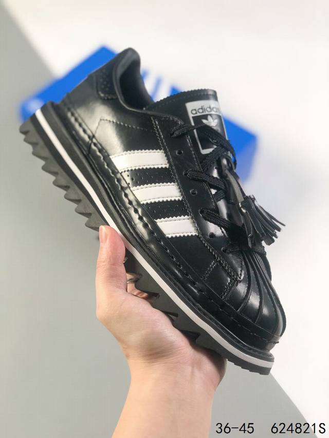 公司级真标带半码！ 阿迪达斯 Clot X Adidas Originals Superstar 陈冠希全新设计 鞋身整体以adidas经典的 Supersta