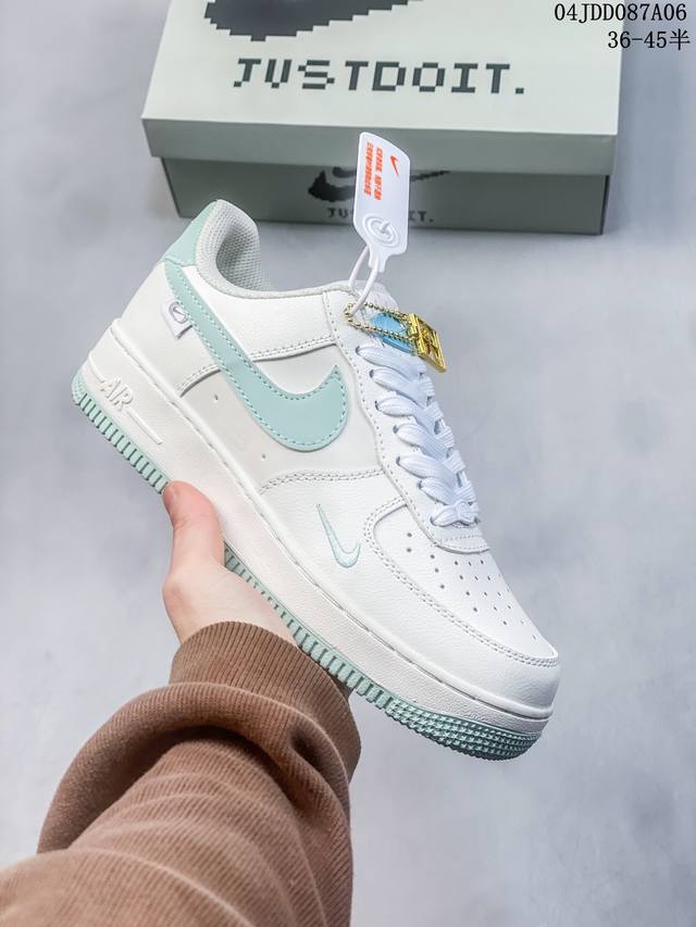 公司级带半码 耐克nike Air Force 1 Low 空军一号低帮休闲板鞋 打造纯正空军版型#专注外贸渠道 全掌内置蜂窝气垫 #原盒配件 原厂中底钢印、拉