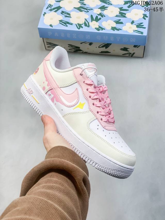 公司级带半码 耐克nike Air Force 1 Low 空军一号低帮休闲板鞋 打造纯正空军版型#专注外贸渠道 全掌内置蜂窝气垫 #原盒配件 原厂中底钢印、拉