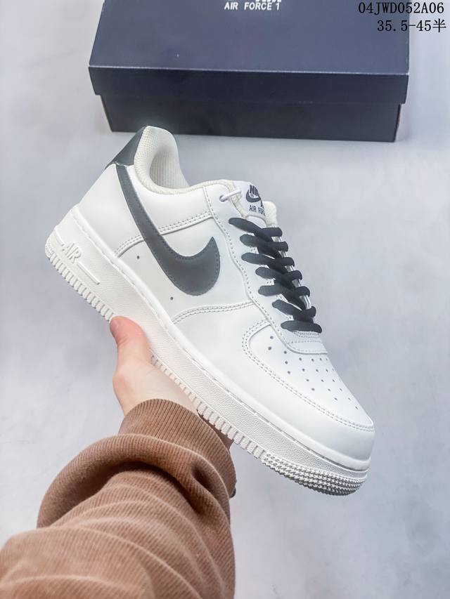 公司级带半码 耐克nike Air Force 1 Low 空军一号低帮休闲板鞋 打造纯正空军版型#专注外贸渠道 全掌内置蜂窝气垫 #原盒配件 原厂中底钢印、拉