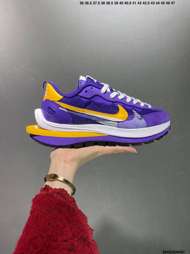 公司级sacai X Nike Vaporwaffle 联名解构走秀款 纯原版本 清洁度鞋型全网第一 原楦原纸板 同步原厂生产工艺流程 网纱、皮料、Swhoos