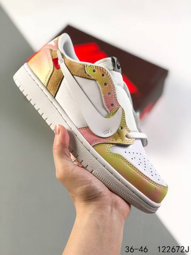 福利特价 真标带半码！乔丹air Jordan 1 Low Aj1 Wh 乔1 大钩 低帮复古文化休闲运动篮球鞋。凭借出色的性能和吸睛的外观， Air Jord