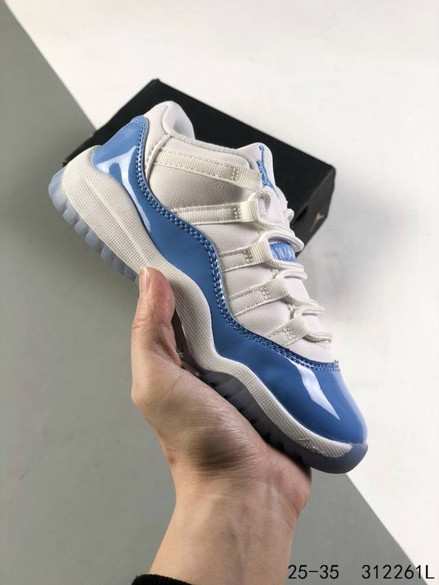 萌娃童鞋！乔丹11代 Nike Air Jordan 11 Retro 乔11 高帮运动篮球鞋 Aj11代经典设计，深受球员与球迷喜爱 是 Jordan 品牌的