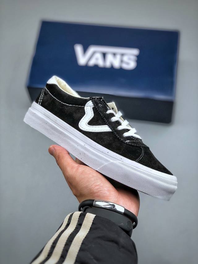 Vans T字头德训鞋来了 Vans范斯 Premium 高阶支线sport 73 经典黑白麂皮男女款情侣板鞋休闲帆布鞋 该支线继承了vault Og与安纳海姆