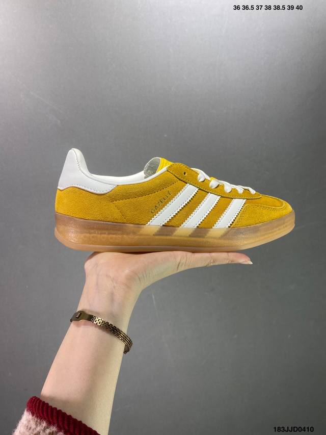 Ad Original Gazelle Indoor Trainers 瞪羚室内鞋系列低帮复古百搭休闲运动德训风板鞋 麂皮生胶底 Ig5929 高端零售特供批次