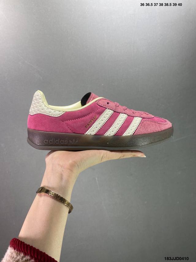 Ad Original Gazelle Indoor Trainers 瞪羚室内鞋系列低帮复古百搭休闲运动德训风板鞋 麂皮生胶底 Ig5929 高端零售特供批次