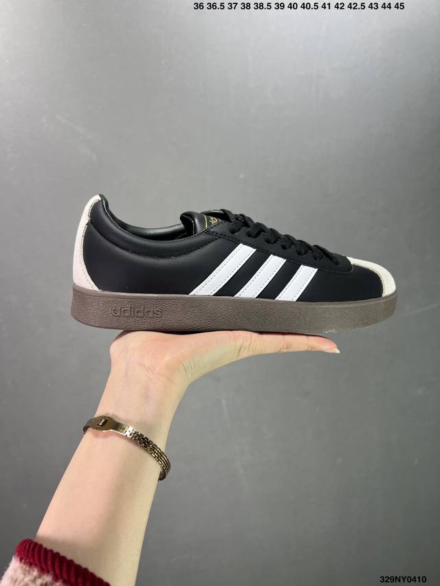 阿迪达斯adidas Vl Court 2.0Neo系列新款皮面防滑轻便休闲板鞋 货号:Hq1802 尺码:36 36.5 37 38 38.5 39 40 4