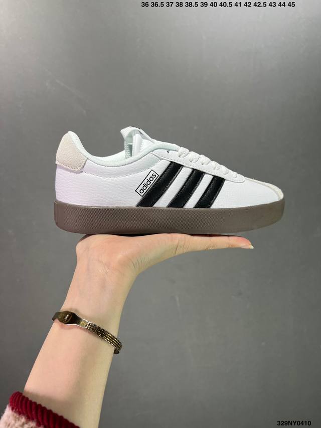 阿迪达斯adidas Vl Court 2.0Neo系列新款皮面防滑轻便休闲板鞋 货号:Hq1802 尺码:36 36.5 37 38 38.5 39 40 4