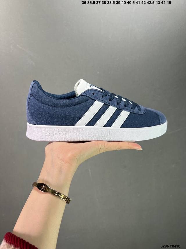 阿迪达斯adidas Vl Court 2.0Neo系列新款皮面防滑轻便休闲板鞋 货号:Hq1802 尺码:36 36.5 37 38 38.5 39 40 4